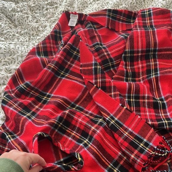 JCrew plaid wrap with arm holes - Picture 3 of 5